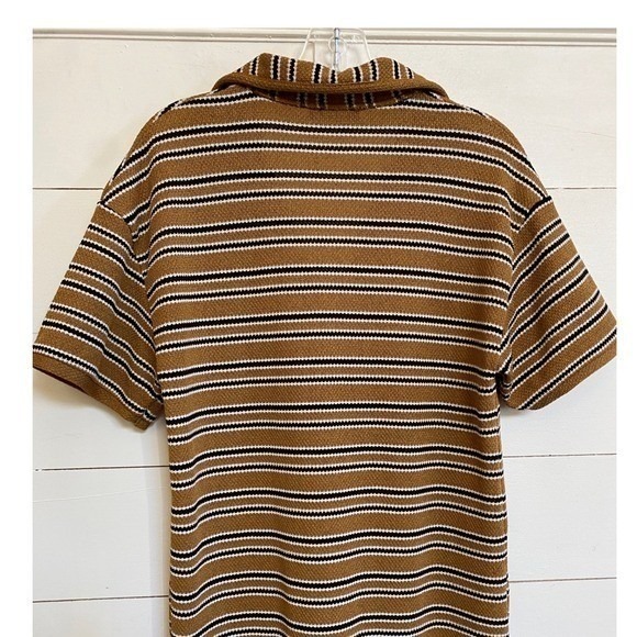 Zara Retro Stripe Relaxed‎ Midi Dress - S - Picture 10 of 15